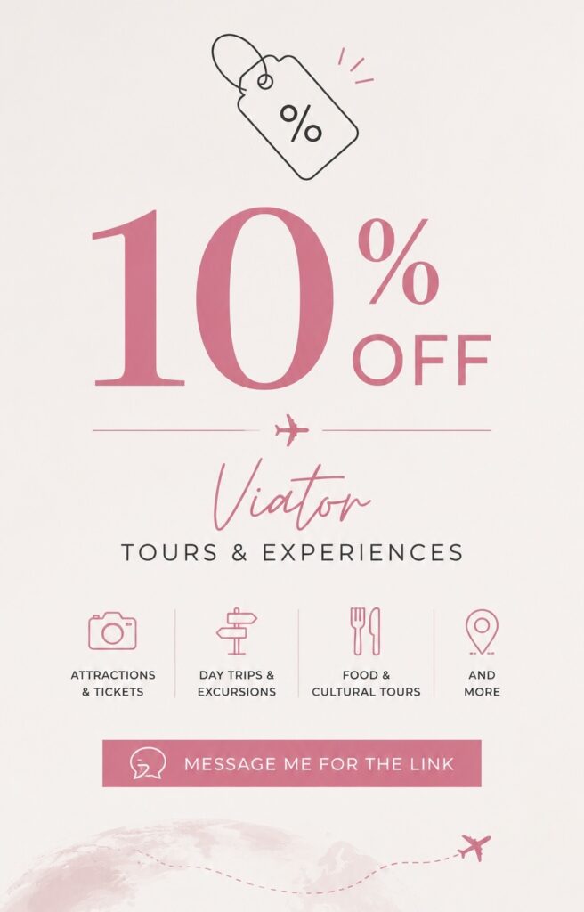 10% off Tours, Tickets & Experiences